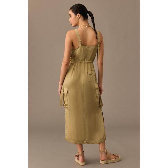 Anthropologie Love The Label Sleeveless Utility Dress - New Large - Picture 4 of 5